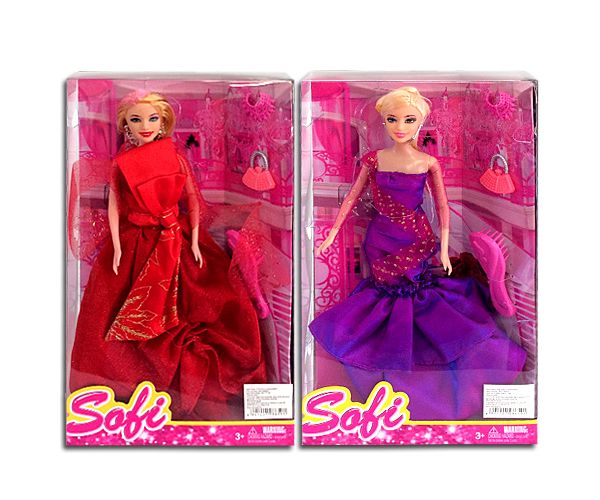 Sofi lutka u elegantnoj haljini - 2 vrste