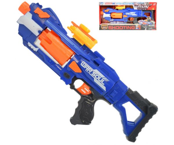 Soft Bullet Gun: Ručna puška s rotirajućim spremnikom za pucanje spužvom s patronama 44 cm