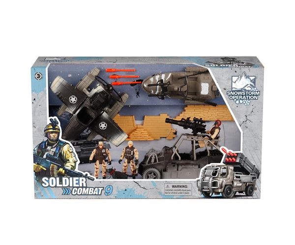 Soldier Force 9 Vojni set sa hidroavionom i psićem