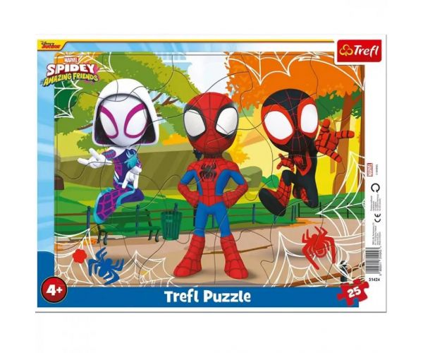 Spidey és csodálatos barátai 25 db-os keretes puzzle - Trefl