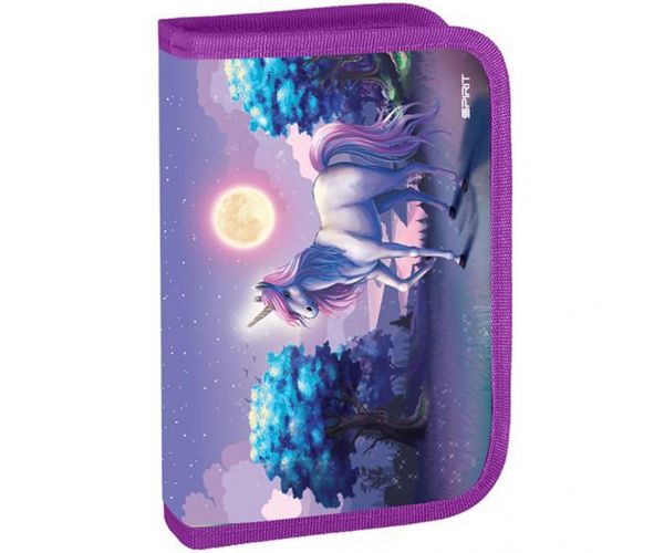 Spirit: Be magical unikornis mintás kihajtható töltött tolltartó 28db-os