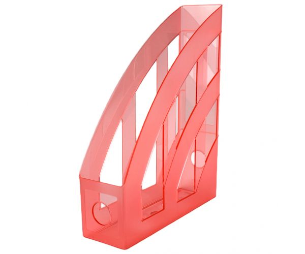 Spirit: Crveni prozirni držač za dokumente 7,5x31,5x24,5 cm