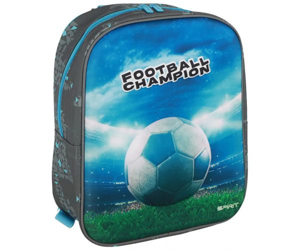 Spirit: Football Champion nogometni 3D uzorak zaobljeni vrtićki ruksak 30x25x12cm
