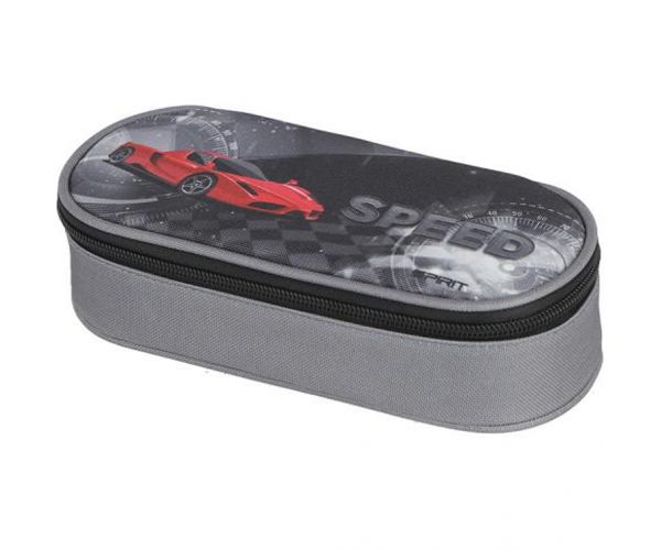 Spirit: Speed sportkocsi mintás ovális tolltartó 20x10x6cm