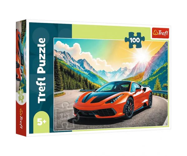 Sportautó a hegyekben 100db-os puzzle - Trefl