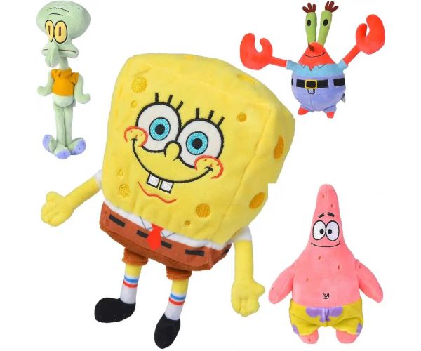 Spongya Bob plüssfigura 20cm négyféle változatban - Simba toys