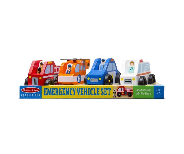 Spasilačka drvena vozila i figure - Melissa & Doug