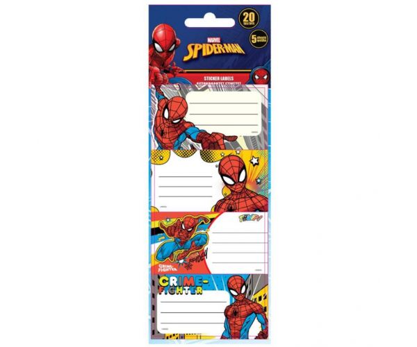 Spider-Man 20 kom samoljepljive etikete za bilježnice