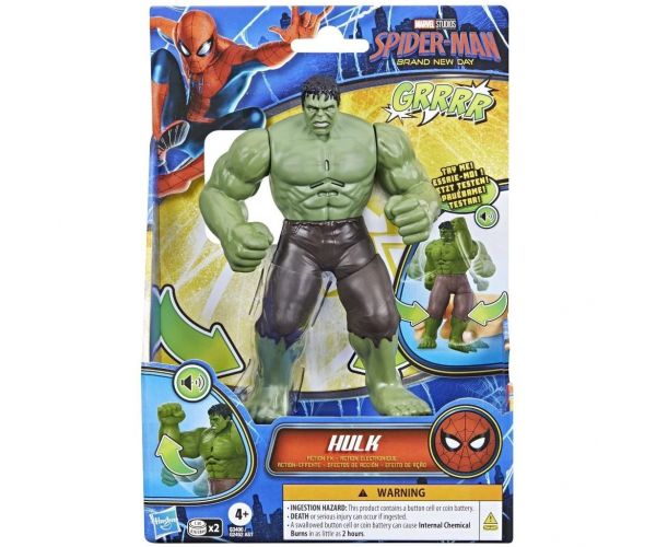 Pókember Vadonatúj nap: Hulk akciófigura hanggal 15cm - Hasbro