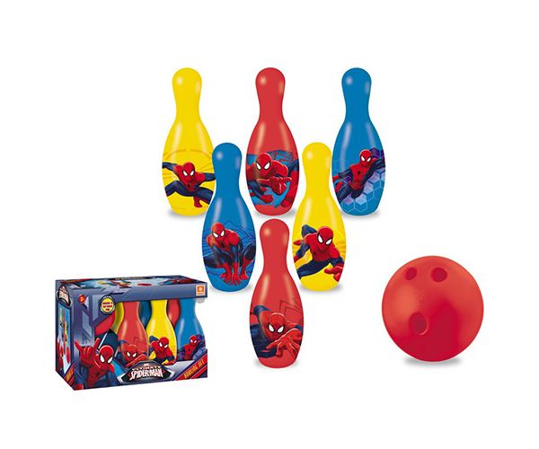 Spiderman set za kuglanje sa 6 čunjeva - Mondo Toys