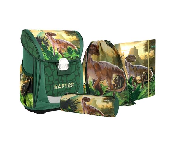 Spirit: Cool Raptor ergonomska školska torba, set ruksaka od 4 komada