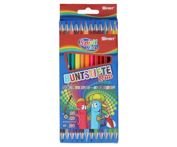 Spirit: Dvostrane drvene bojice 12kom