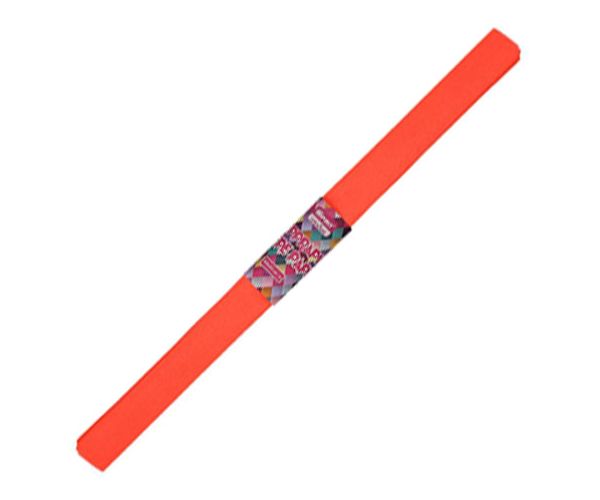 Spirit: Fluorescentni crveni krep papir 200x50cm