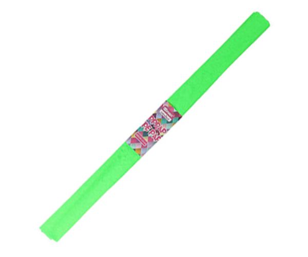 Spirit: Fluorescentno zeleni krep papir 200x50cm