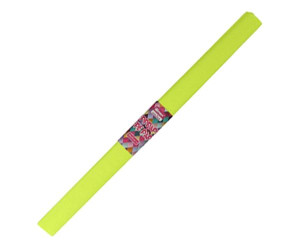 Spirit: Fluorescentno žuti krep papir 200x50cm