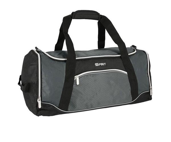 Spirit: Gym sportska torba crno-siva 20x51x23cm
