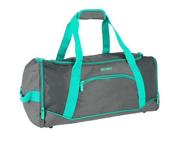 Spirit: Gym sportska torba tirkizno-siva 20x51x23cm