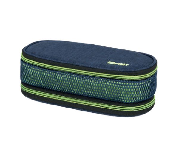 Spirit: My Bag neon zelena i plava ovalna pernica