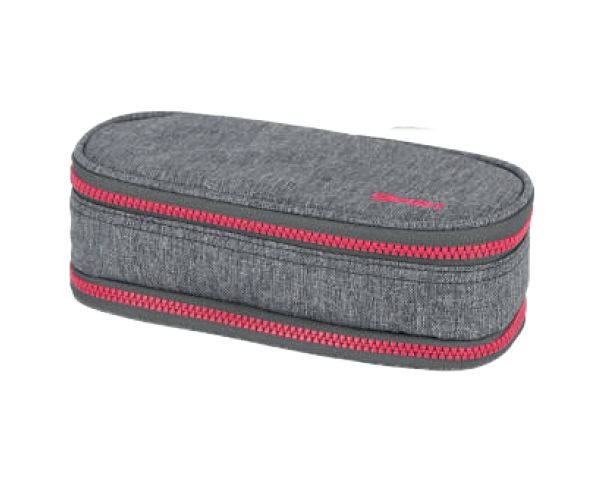 Spirit: My Bag pink-siva ovalna pernica
