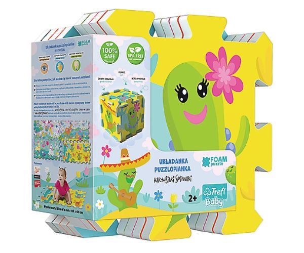 Spužvaste puzzle uzorak kaktusa - Terfl