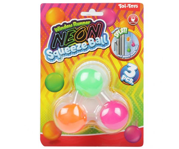 Squeeze: Ljepljivi neon set od 3 lopte