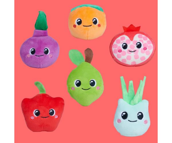 Squeezlings zbirateljska mekana plišana figurica povrća i voća, serija 2, 1 kom. - Simba Toys