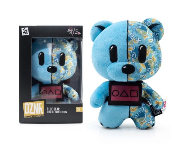 Squid Game DZNR Blue Bear plüss figura Join the Game kiadás 18cm