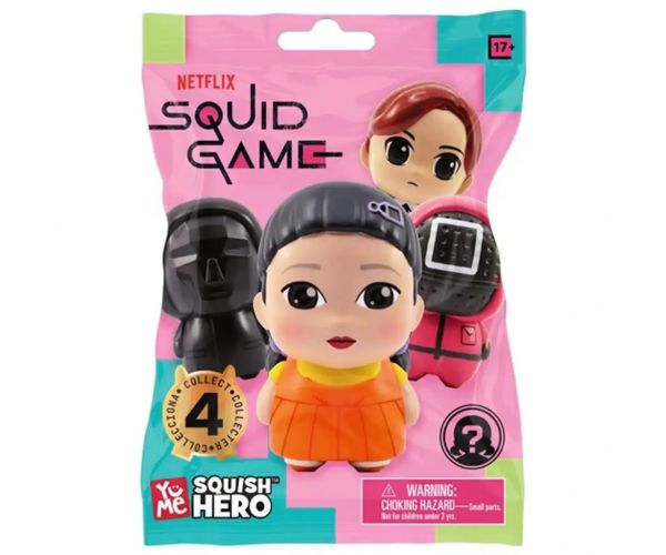 Squid Game Squish Hero figura meglepetés tasakban 1 db