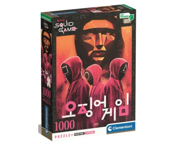 Squid Game - Osvojite svoj život puzzle s posterom od 1000 dijelova - Clementoni