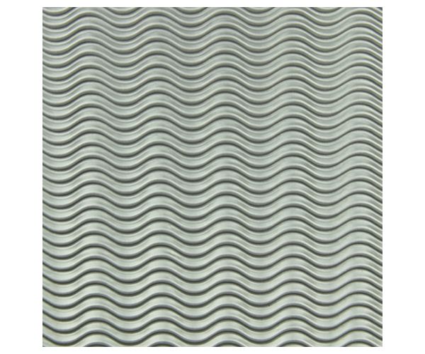 Srebrni 3D valoviti ukrasni karton B2 50x70cm 1kom