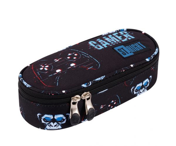 St.Right: Blue Gamer crno-plava ovalna pernica 23cm