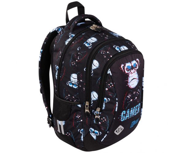 St.Right Blue Gamer ergonomska školska torba, ruksak BP26 39x27x17cm