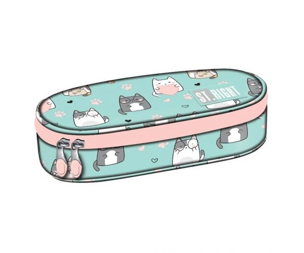 St.Right Charming Cats ovalna pernica PC01 23x9,5x6 cm