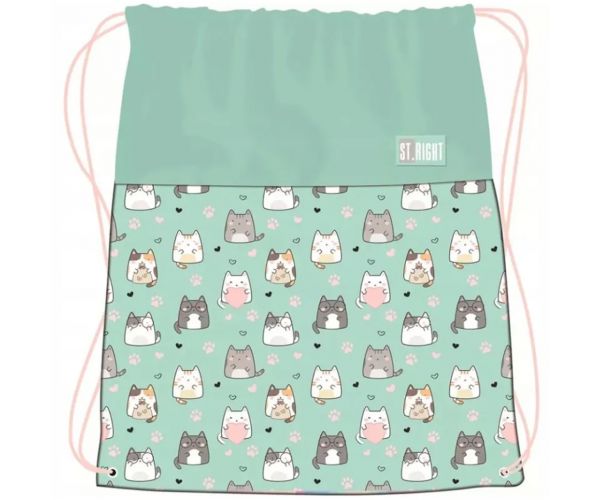 St.Right Charming Cats torba za sport, dimenzije 34x43 cm