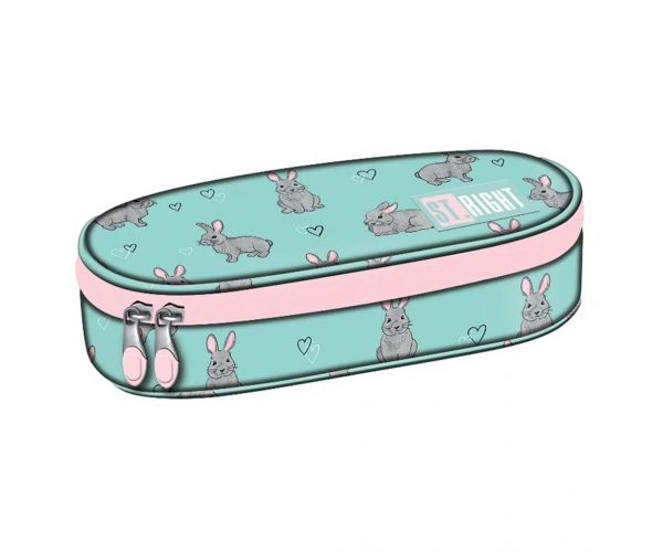 St.Right Grey Rabbit ovalna pernica PC01 23x9,5x6cm