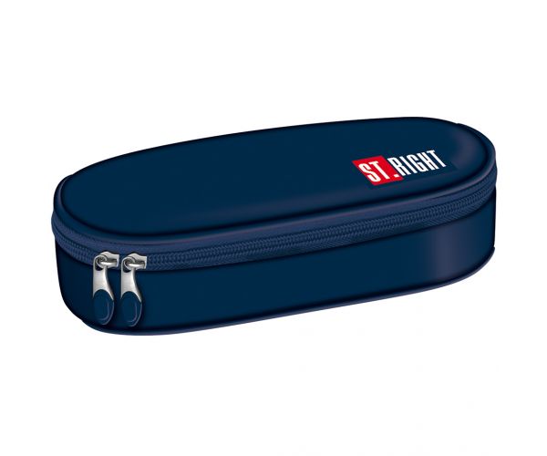 St.Right Navy Blue ovalni pernica PC01 23x9,5x6cm