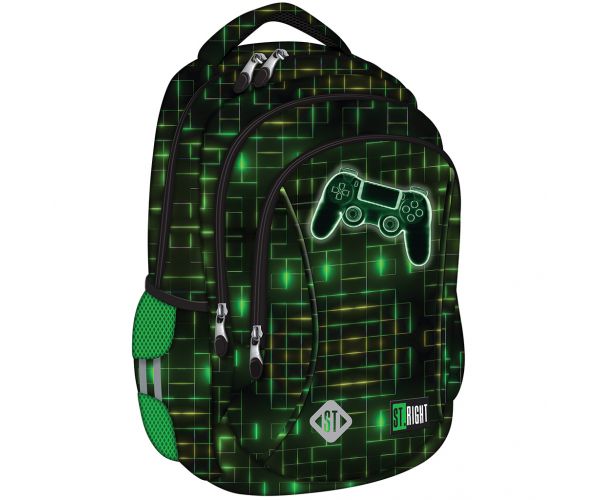 St.Right Neon gamer kontroler uzorka školska torba, ruksak BP26 39x27x17 cm