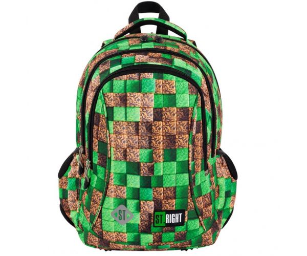St.Right Pixel Cubes trodijelni ergonomski školski ruksak, BP26 39x27x17cm