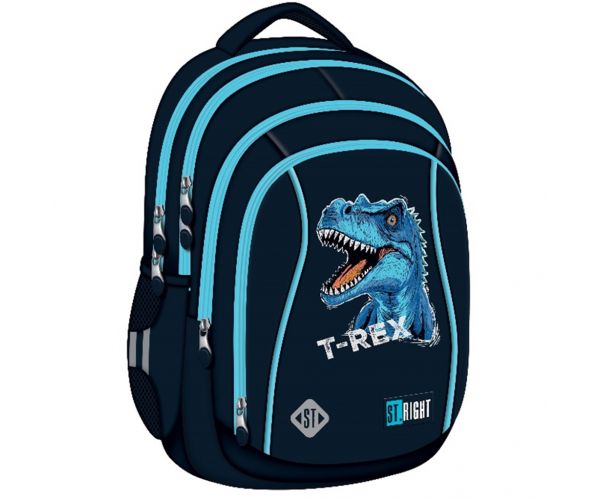 St.Right Plavi T-Rex ergonomska školska torba, ruksak BP26 39x27x17cm