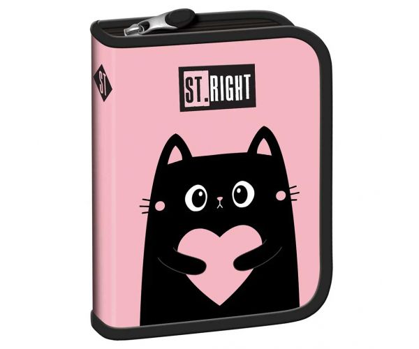 St.Right Purrfect Love kihajtható tolltartó PC03 20,5x14x3,5cm