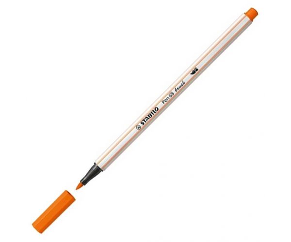 Stabilo: Pen 68 brush ecsetfilc élénk narancs színben
