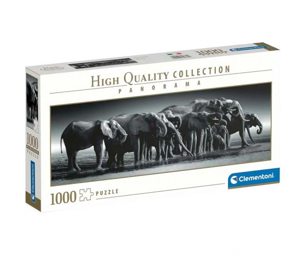 Elefántcsorda HQC 1000db-os Panoráma puzzle - Clementoni