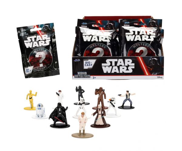 Star Wars Nanofigs gyűjthető fém meglepetés figurák 1db - Jada Toys