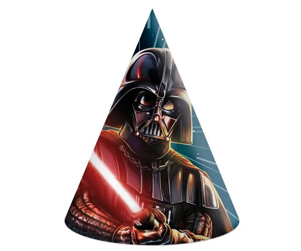 Star Wars party papirnati šeširi 6 komada set