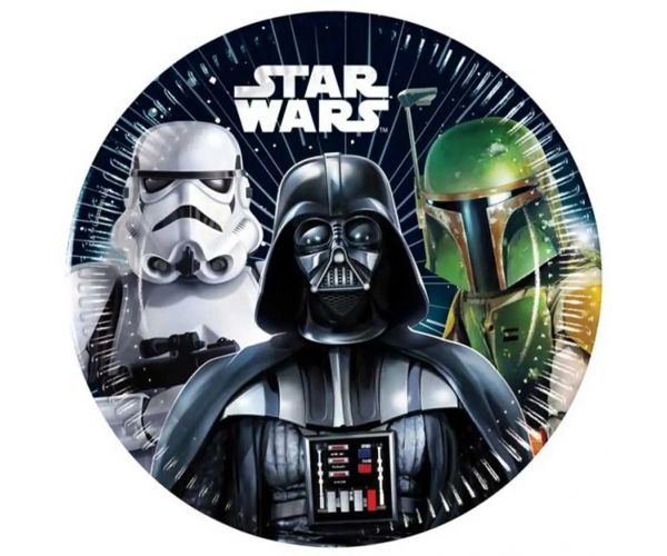 Star Wars 8db-os papírtányér szett 20cm-es