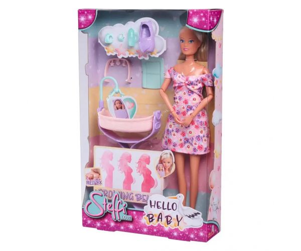 Steffi Love: Steffi terhes baba bölcsővel és kiegészítőkkel - Simba Toys