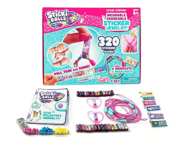 Sticki Rolls: Veliki set za izradu nakita s naljepnicama, 320 komada