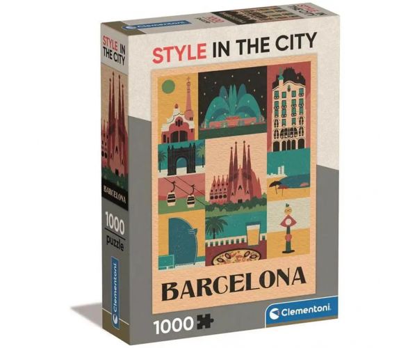 Style in the city Barcelona 1000db-os puzzle - Clementoni