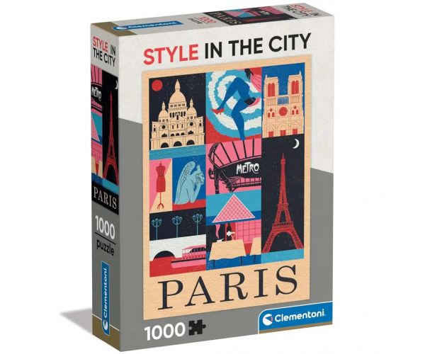 Style in the city Párizs 1000db-os puzzle - Clementoni