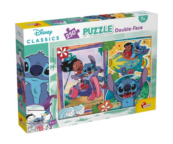 Stitch 2 az 1-ben 250db-os puzzle és színező 50x35cm - Lisciani